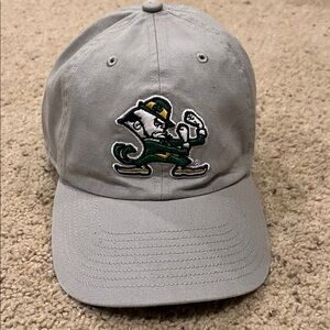 Notre Dame Fighting Irish Gray Baseball Cap Hat